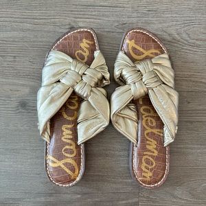 Sam Edelman gold garson slide size 8